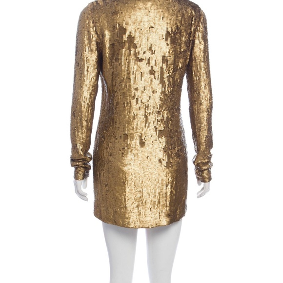 haute hippie gold sequin dress HAUTE HIPPIE Size L Forest Green & Gold Silk Beaded Sleeveless Dress – Sui  Generis Designer Consignment